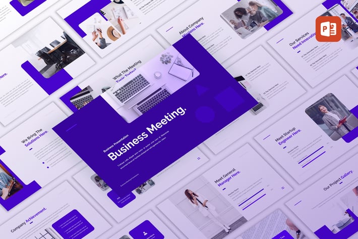 Business Meeting - Company PowerPoint Template