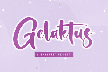 Gelaktus Handwritting Font