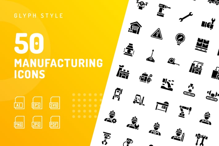 Manufacturing Glyph Icons