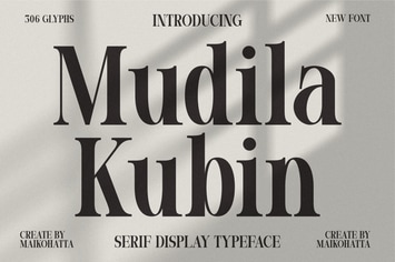Mudila Kubin - Serif Display Typeface