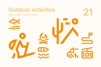 Outdoor Activities Icons