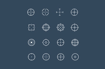 16 Crosshair Icons