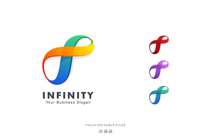 Infinity Gradient Colorful Logo