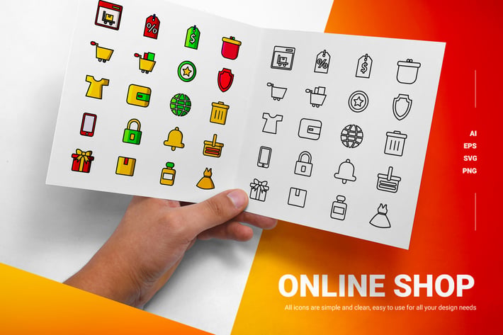 Online Shopping - Icons