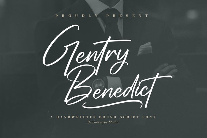 Gentry Benedict Handwritten Brush Script Font