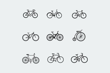 9 Bicycle Icons