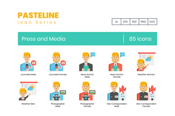 Press and Media Icons