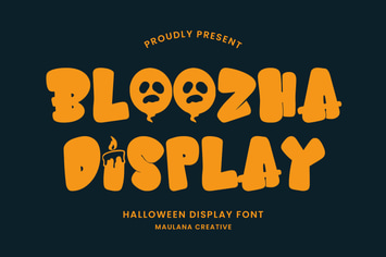 Bloozha Halloween Display Font