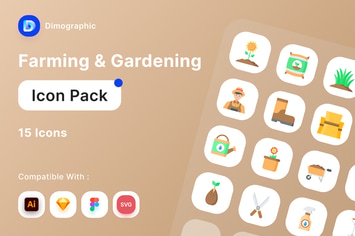 Farming and Gardening Icon Pack
