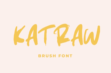 Katraw - Brush Font
