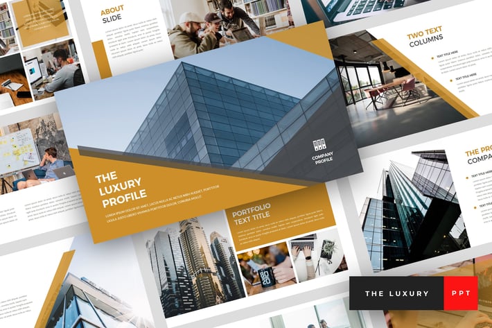 The Luxury - Pitch Deck PowerPoint Template