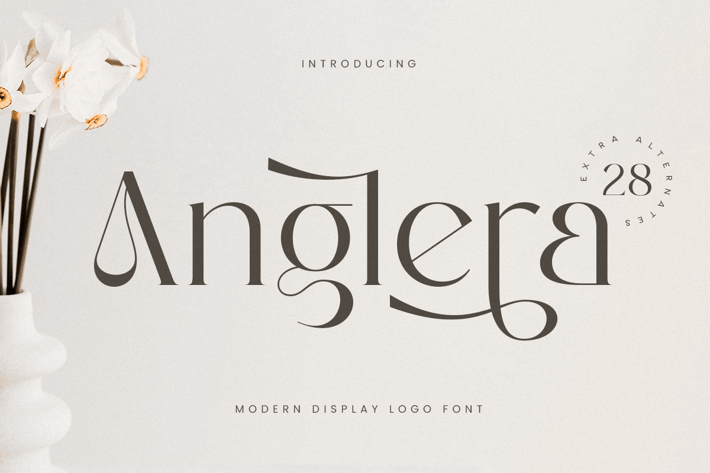 Anglera - Modern Display Logo Font