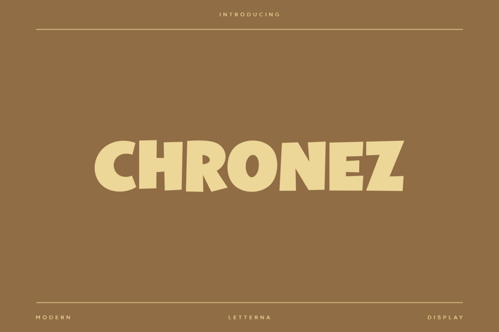 Chronez - Modern Artdeco Font