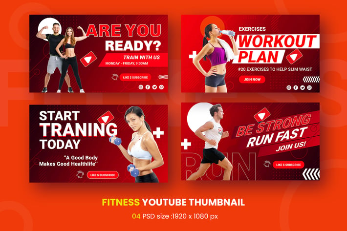 Gym Fitness Youtube Thumbnail