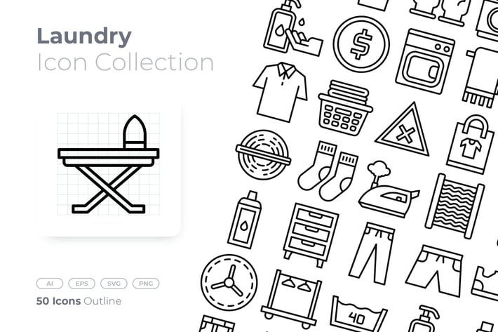 Laundry Outline Icon