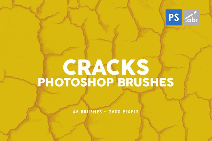45 Cracks Photoshop Stamp Brushes