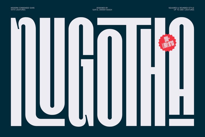 Nugotha - Modern Condensed Sans