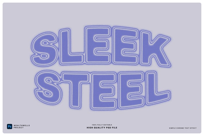 Simple Chrome Text Effect