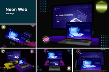Neon Web Mockup