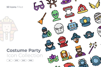 Costume Party Filled Icon