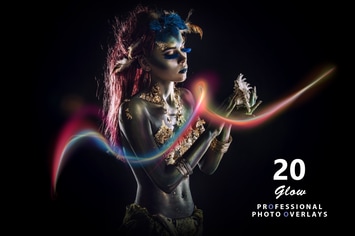 20 Glow Photo Overlays