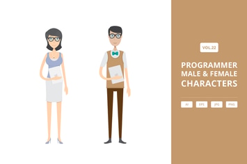 Programmer - Male & Female Characters Vol.22