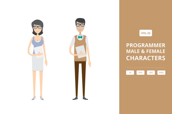 Programmer - Male & Female Characters Vol.22