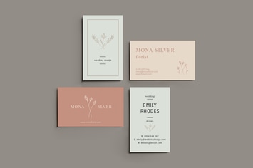 Floral Business Card Template