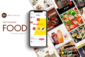 Instagram Food Banner Templates