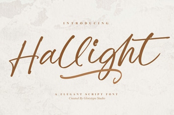 Hallight Elegant Script Font