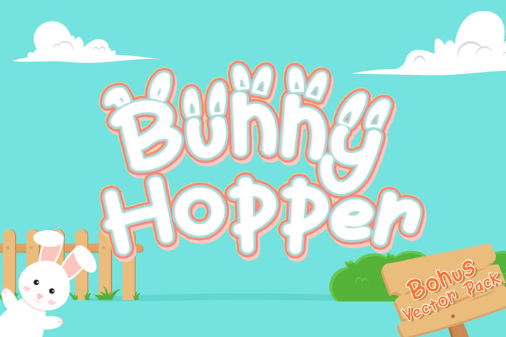 Bunny Hopper - Playful Font