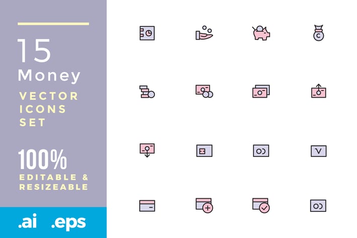 15 Money vector icons