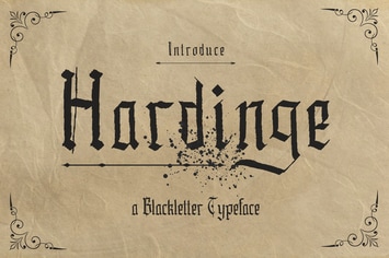 Hardinge - Blackletter Style Typeface