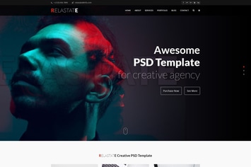 Relastate - Creative Digital Agency PSD Template