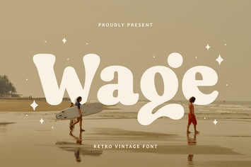 Wage - Retro Vintage Font
