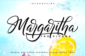 Margaritha-Tropicana | Unique Brush Script Font
