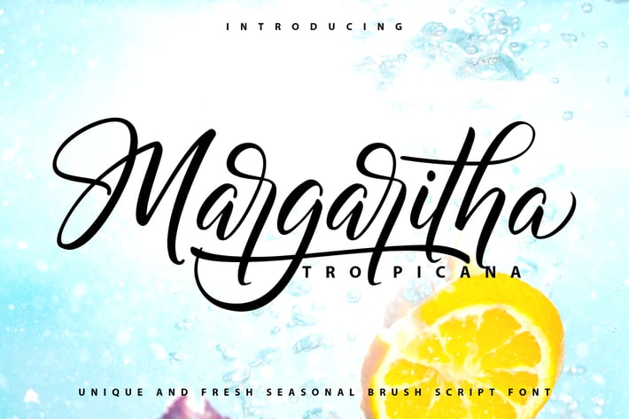 Margaritha-Tropicana | Unique Brush Script Font