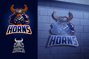 Viking Knight Mascot Esports Logo
