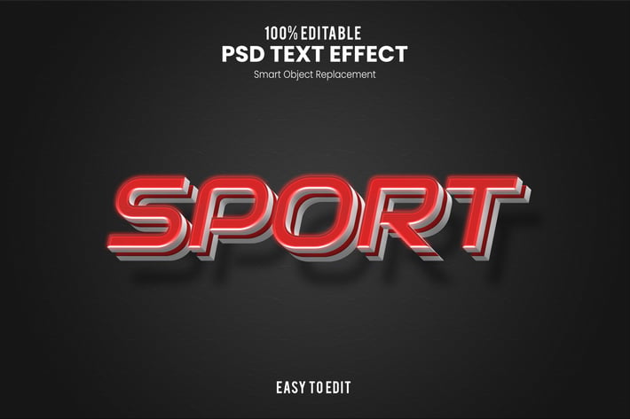 Sport - Sporty PSD Text Effect