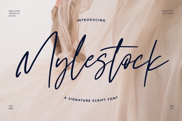Mylestock Signature Script Font