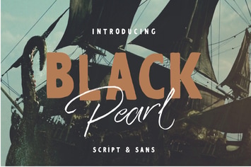 Black Pearl Font Duo + Extras
