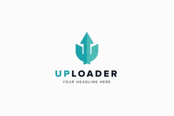 UpLoader U Letter Logo Template