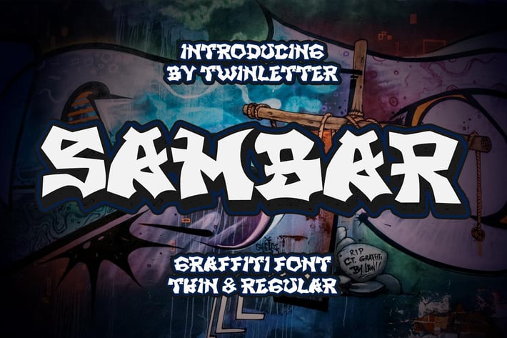 SAMBAR - Graffiti Display Font 