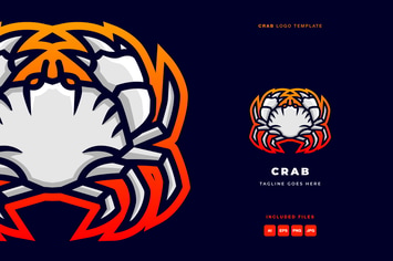 Crab Logo Template