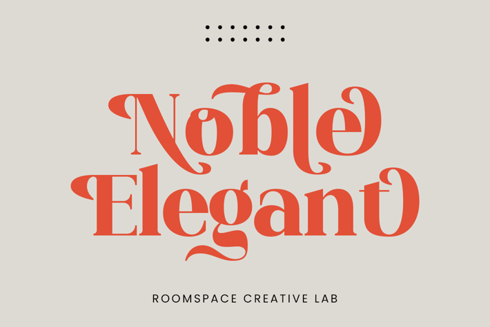 Noble Elegant - Luxury Serif Swash Logo Font