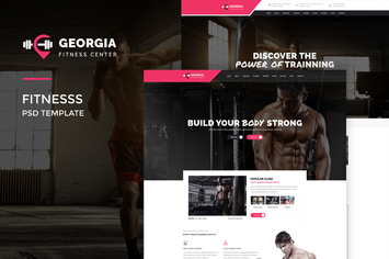 Georgio : Fitness PSD Template