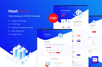 HostSavvy - Web Hosting and WHMCS PSD