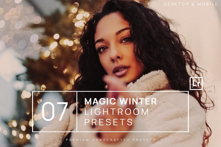 7 Magic Winter Lightroom Presets + Mobile