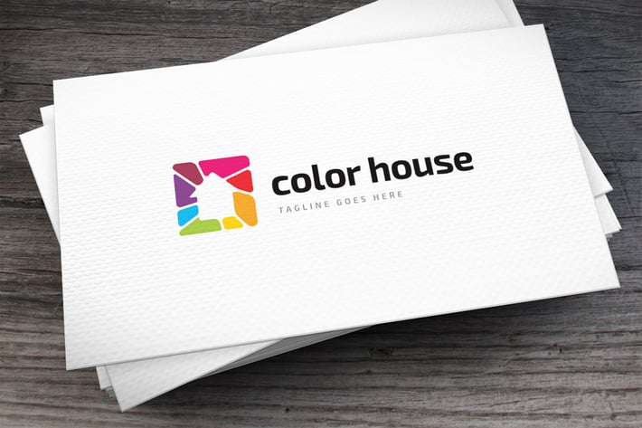 Color House Logo Template