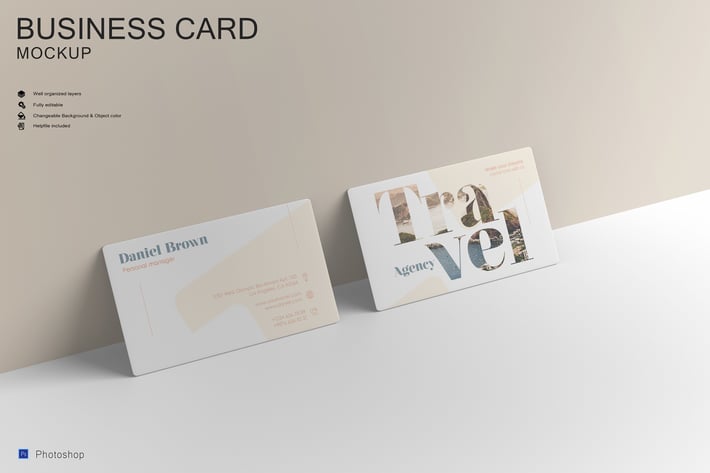 Realistic Business Card Mockup